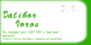 dalibor voros business card